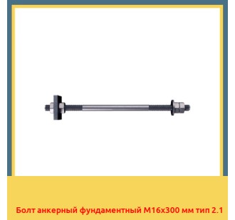 Болт анкерный фундаментный М16х300 мм тип 2.1 в Петропавловске