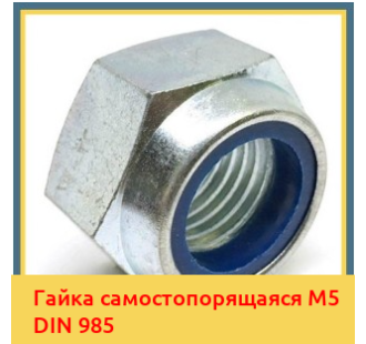Гайка самостопорящаяся М5 DIN 985 в Петропавловске