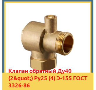 Клапан обратный Ду40 (2") Ру25 (4) Э-155 ГОСТ 3326-86 в Петропавловске