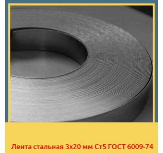 Лента стальная 3х20 мм Ст5 ГОСТ 6009-74 в Петропавловске