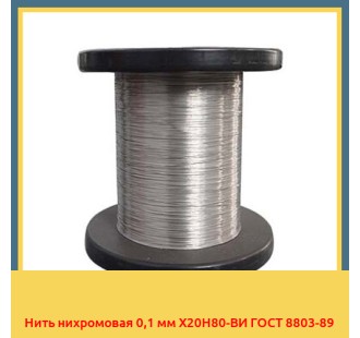 Нить нихромовая 0,1 мм Х20Н80-ВИ ГОСТ 8803-89 в Петропавловске