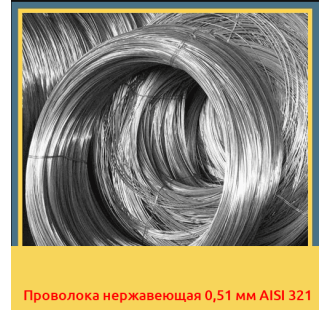 Проволока нержавеющая 0,51 мм AISI 321 в Петропавловске