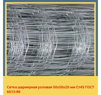 Сетка шарнирная узловая 50х50х20 мм Ст45 ГОСТ 6613-86 в Петропавловске